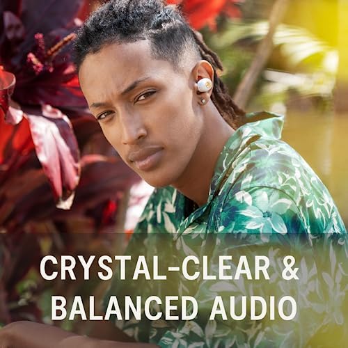 House of Marley Champion 2 True Wireless Earbuds – Eco-Friendly Bluetooth Earbuds with 35 Hours Playtime, Built-in Microphone, and Sustainable Materials in Cream – Perfect for Music Lovers and Environmentally Conscious Consumers