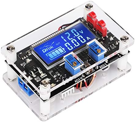 DROK Dual Pack Adjustable DC Voltage Regulator: 24 V to 12 V Step Down Converter with USB Charging Port, Versatile 6 V-32 V Input Range, 5 A Output for Optimal Efficiency and Reliable Power Management Solutions