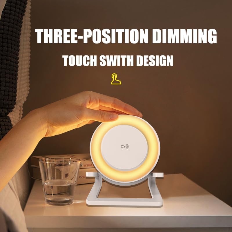 Multifunctional Wireless Charger Station with Premium Bluetooth Speaker and Adjustable LED Ambient Lighting – Fast Charging for i Phone 15, 14, 13, 12, 11, X Pro Max – Elevate Your Audio and Charging Experience in Style