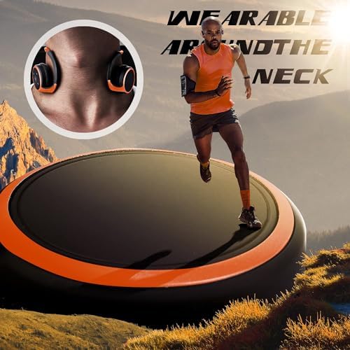 Compact Sports Bluetooth Headphones – Ergonomic Wrap-Around Wireless Earphones with Built-In Microphone, Exceptional Sound Quality, 12-Hour Battery Life, Foldable Design for Easy Portability, Perfect for Active Lifestyles – Black