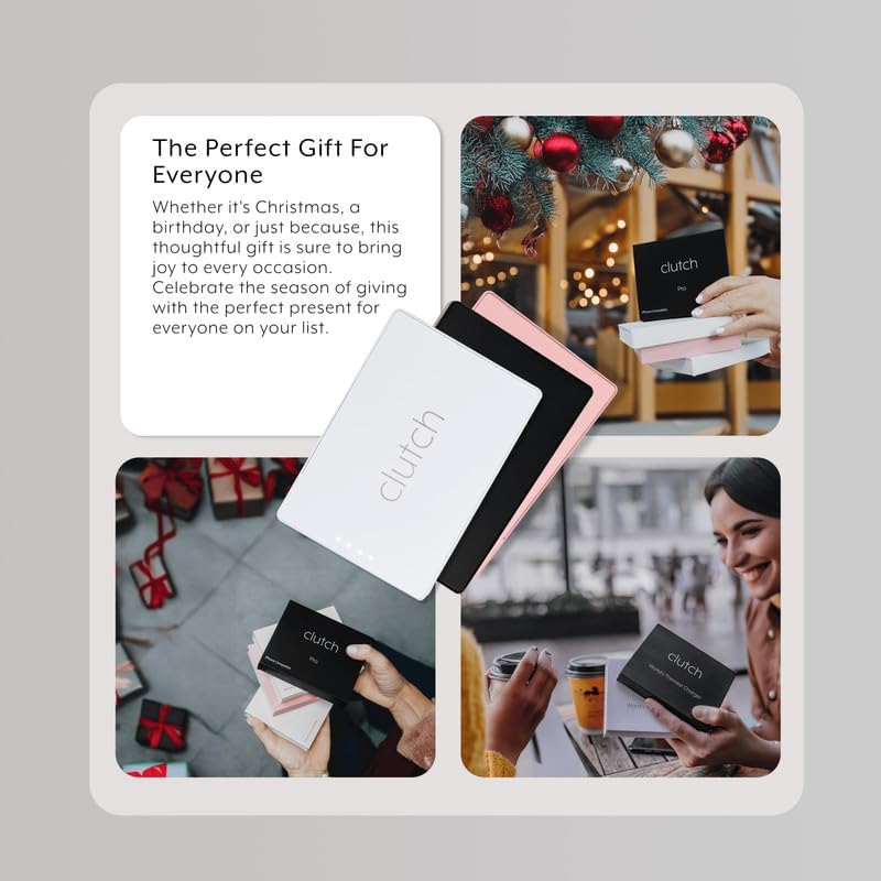 Lightweight Clutch Pro 5000 m Ah Portable i Phone Charger – TSA Approved Magnetic Power Bank for Travel – Built-in Lightning Cable – Perfectly Compatible with i Phone 14 & Earlier Models – Secure, Hassle-Free Charging at Just 3.7 oz – Elevate Your Travel Experience with Reliable Power Solutions