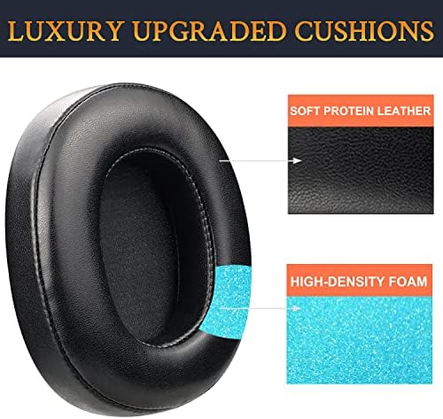 Upgrade Your Gaming Audio with SOULWIT Professional Earpads for Turtle Beach Elite 800/800 X – Luxurious Protein Leather & Noise-Isolating High-Density Foam for Enhanced Comfort and Sound Quality – Perfect Replacement Cushions for Immersive Gaming Experience