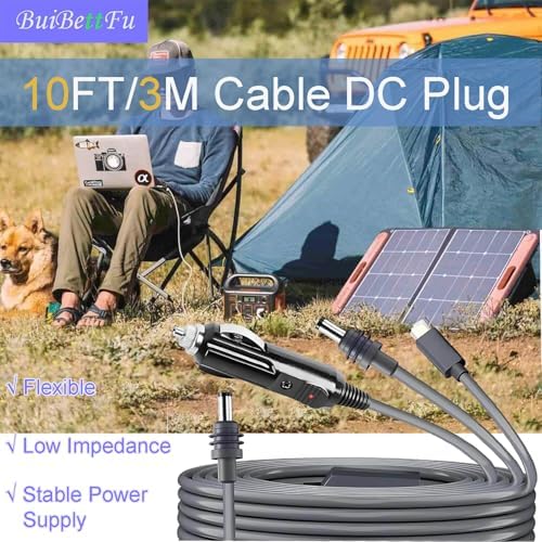Starlink Mini 10 FT DC Power Cable for Vehicles – Heavy-Duty 12 V-24 V Car Charger Adapter with Waterproof Design | High-Speed Connectivity for On-the-Go Internet Access | Versatile 3-in-1 USB-C Plug Cord for Camping & Travel