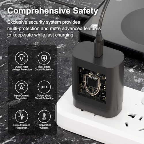 Ultra-Fast 25 W Type C Charger with 10 ft USB C Cable – 3-Pack for Samsung Galaxy Devices Including S25/S24/S23/S22/S21/Note Series – Optimal Charging Efficiency and Versatile Connectivity for Home and Travel