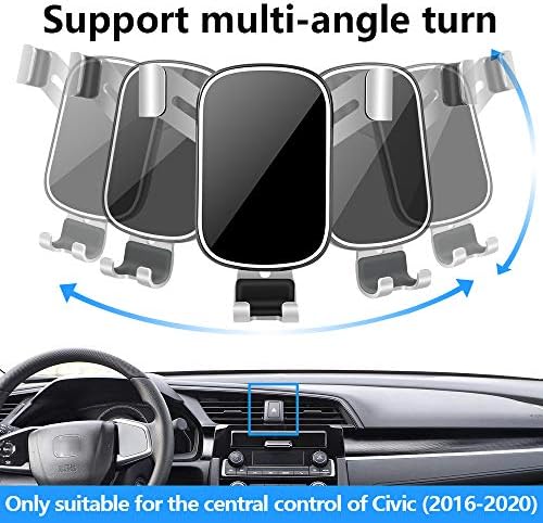 Premium Car Phone Mount for Honda Civic (2022-2025) & Acura Integra (2023-2025) – Innovative 360-Degree Rotating Cell Phone Holder for Seamless Navigation & Hands-Free Charging – Elevate Your Driving Experience with Superior Interior Accessory – Designed for Safety & Connectivity