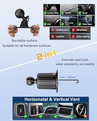 Revolutionary CD Slot Phone Holder for Enhanced Driving Convenience – 360° Rotatable Car Mount, Compatible with Pop Sockets and Mag Safe Wallets, Sleek Black Design for Maximum Stability and Safety