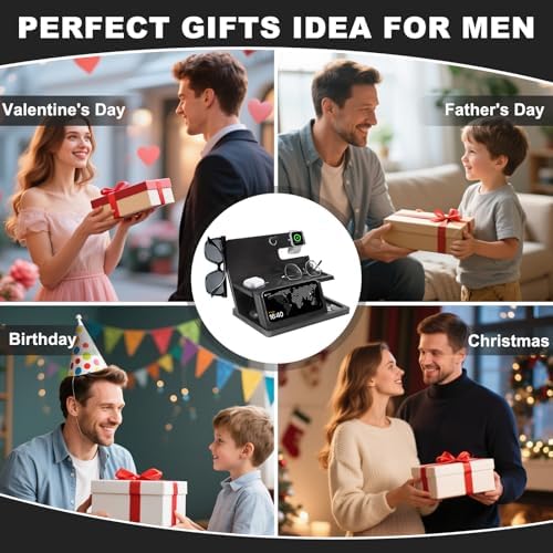 Premium 3-in-1 Wooden Charging Stand for i Phone 16/15/14/13/12 & Apple Watch – Ultimate Nightstand Organizer for Men – Ideal Gift for Dad, Husband, Boyfriend, or Son – Enhanced Speed & Compatibility with Air Pods – Perfect for Father’s Day, Anniversaries & Holidays – Stylish & Functional i Phone Charger Station for All Apple Devices – A Must-Have Tech Accessory for the Modern Man – Elevate Your Gifting with This Unique Natural Wood Design – Effortlessly Charge Your i Phone, Apple Watch, and Air Pods in One Sleek Station – Standby Mode Convenience Meets Aesthetic Appeal – Perfect for Home or Office Use – Impress Your Loved Ones with a Thoughtful and Practical Gift that Combines Style and Utility – The Go-To Choice for Apple Enthusiasts Seeking Quality & Performance in Charging Solutions.