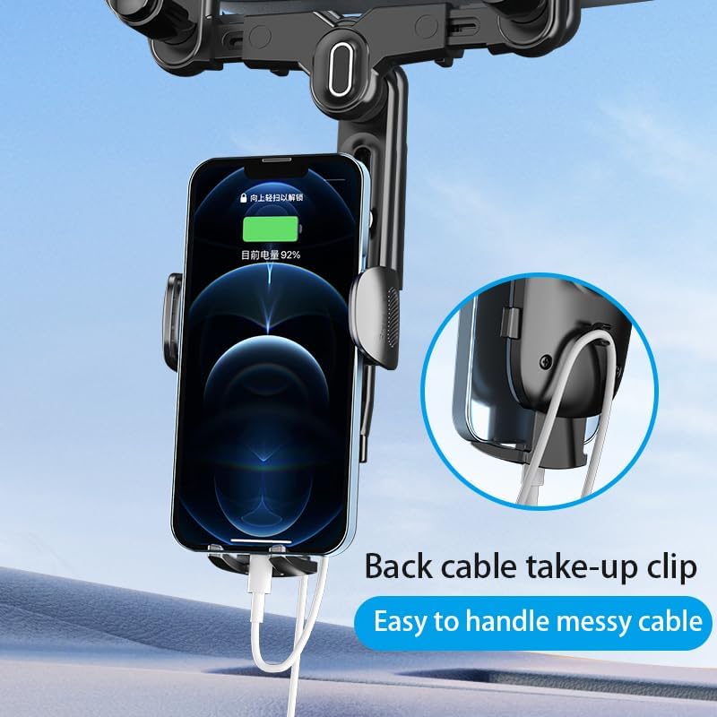 Revolutionize Your Driving Experience with Our Premium Mag Safe Car Mount – Secure Rear View Mirror Phone Holder for i Phone 16/15/14/13/12 Series & All Mag Safe Devices – Effortless Installation, Adjustable Viewing Angles, and Superior Magnetic Grip for Ultimate Safety and Convenience