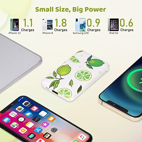 Ultra-Slim 6000 m Ah Portable Charger with Built-in Cables – Lightweight Fast Charging Power Bank for i Phone, Samsung, and Android Devices – Perfect Travel Companion for On-the-Go Power Solutions