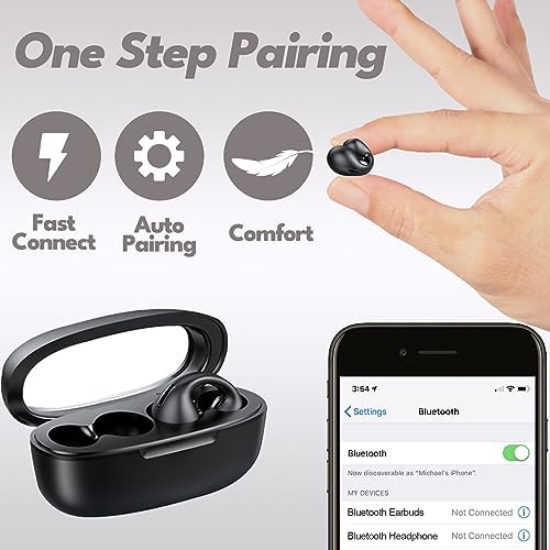 Revolutionary Open Ear Bone Conduction Bluetooth Headphones – Waterproof Wireless Ear Clip Earbuds with Long Battery Life for Active Lifestyles – Ergonomic Design for Comfort and Enhanced Awareness