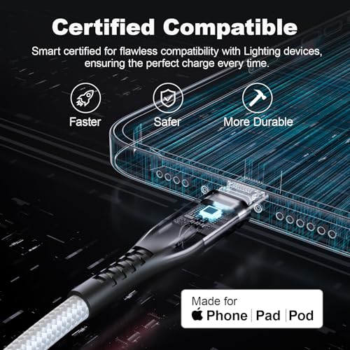 Premium 10 FT USB C to USB C Charger Cable – Dual Pack 100 W Fast Charging, Nylon Braided Design for i Phone 16 Series, Mac Book, and Samsung Galaxy S24 – Stylish Pink Color for Enhanced Durability and Flexibility