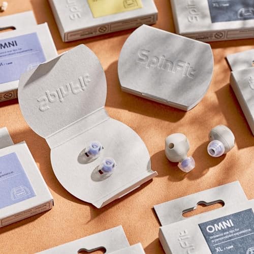 Premium Spin Fit Omni XL Silicone Eartips for True Wireless Earbuds & IEMs – Unmatched Sound Isolation & Comfort – 3.7 mm Nozzle Compatibility – Ultimate Replacement Tips for Enhanced Audio Quality