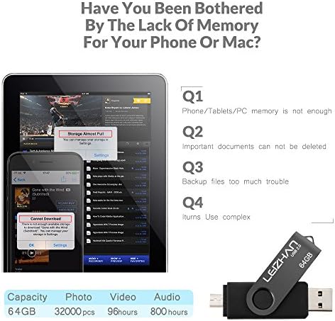 Unlock Ultimate Storage with LEIZHAN 128 GB OTG Flash Drive – Fast USB 2.0 Micro Pendrive for Android Devices, Perfect for Samsung Galaxy, Xiaomi, LG, Sony, One Plus, HTC, and Meizu – Reliable, Portable Memory Solution for Photos, Videos, and Documents