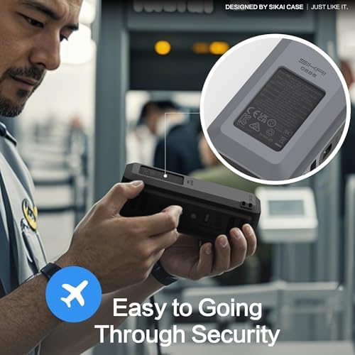 Custom-Fit Silicone Case for Anker 737 Power Bank (24,000 m Ah) – Premium Dustproof Protector with 1/4-Inch Nut Hole, SD/SIM Card Storage & Detachable Handle for Ultimate Portability – Stylish and Practical Travel Companion for Enhanced Accessibility and Grip