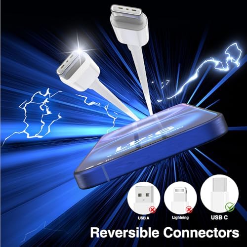 20 W PD Fast Charging USB-C Wall Charger for i Phone 16 – Includes 6 FT USB-C to C Cable, Compatible with i Phone 16/Pro/Pro Max/Plus, i Phone 15 Series, i Pad Pro, Air Pods – Ultra-Fast Charging and Protection Against Overheating – Ideal Home & Travel Accessory