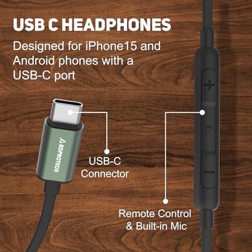 Elevate Your Sound Experience with ADPROTECH Lightning Earbuds – MFi Certified Wooden In-Ear Headphones with Magnetic Design, Built-In Microphone & Volume Control, Compatible with i Phone 14, 13, 12, 11 Pro Max, XS Max, XR – Stylish, Durable, and Ergonomic for All-Day Comfort
