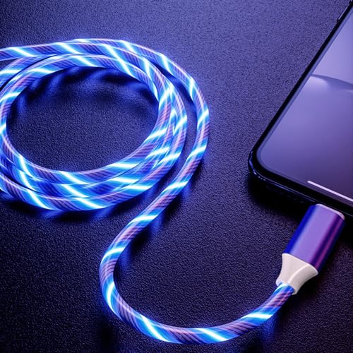 39-Inch Green High-Speed USB A to Micro USB Charging Cable with LED Night Light Indicator – Fast Data Transfer and Universal Compatibility for Android Devices, Perfect for Home and Office Use