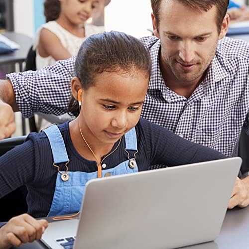 Colorful Bulk Kids Earbuds – 100 Pack Individually Packaged Classroom Earphones for Students, Libraries & Hospitals – Comfortable Fit, Enhanced Device Compatibility, Perfect for Group Learning Activities