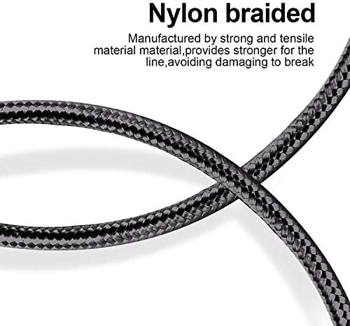 Premium 5-Pack i Phone Charger Set: MFi Certified Nylon Braided Fast Charging Cables (3 FT, 6 FT, 10 FT) for i Phone 14/13/12/11/X/Max/8/7/6/5/SE/i Pad – Unmatched Durability & Versatile Lengths for Every Lifestyle