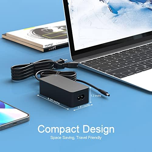 High-Performance 65 W Laptop Charger for Dell Latitude 3520, 3420, 3320 – 10 ft Power Cable with Round Connector, Enhanced Safety Features and 1-Year Warranty – Ideal for Fast Charging and Unmatched Compatibility