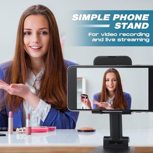 12 Pcs Cell Phone Stand for Desk Phone Holder Stand Foldable Angle Height Adjustable Portable Holder Tablet for Office Travel Photography(Black) – Enhanced Compatibility and Speed