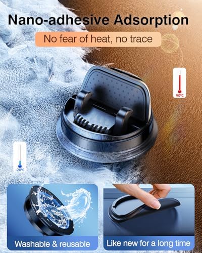 Ultimate 360-Degree Rotating Car Phone Holder – Secure Dashboard Mount for Hands-Free Use, Compatible with i Phone 16 Pro Max & Samsung Z Fold 6 – Sleek Black Design for Enhanced Safety and Convenience