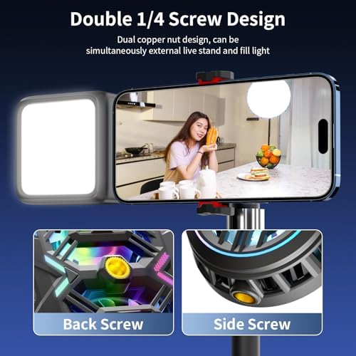 Neveika Phone Cooler, Cellphone Radiator with Dual Semi-Conductor Cooling Chip, Mobile Phones with a Width of 6 to 8 cm for Tiktok Live Streaming, Outdoor Vlog, Mobile Gaming. – Enhanced Compatibility and Speed