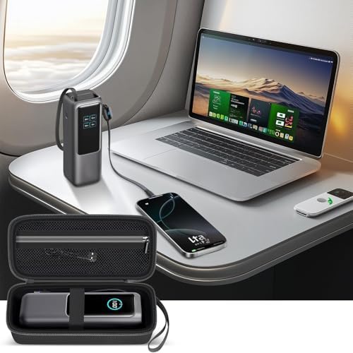 Anker Power Bank Case for 737, Prime & Zolo Models – Travel-Ready Protective Pouch for 25000 m Ah, 24000 m Ah, 27650 m Ah Chargers – Lightweight Charging Station Holder for i Phone & Mac Book – Enhanced Organization & Durability