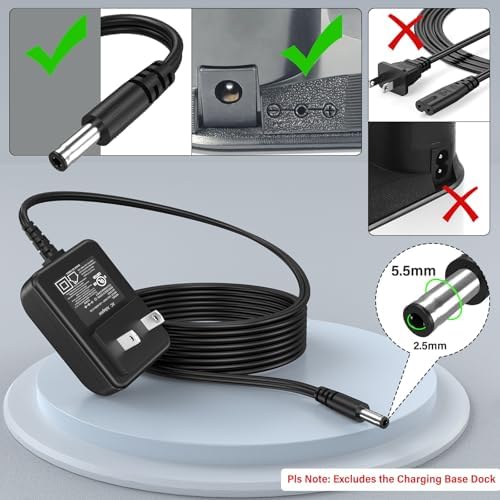 Premium 22.5 V Roomba Charger – High-Efficiency AC/DC Power Adapter for i Robot Vacuums (400, 500, 600, 700, 800 Series) – Boost Cleaning Performance with Reliable, Fast Charging and Enhanced Lifespan Safety Features