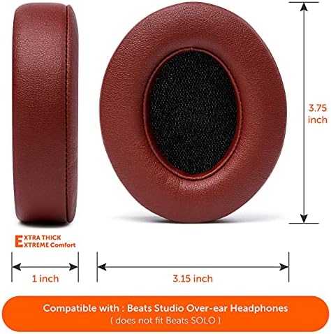 Upgrade Your Audio Experience with WC Wicked Cushions Replacement Ear Pads for Beats Studio 2 & 3 – Retro 90’s White | Luxurious PU Leather & Enhanced Foam for Optimal Sound Isolation | Perfectly Fits B0501 & B0500 Models | Not Compatible with Beats Solo | Enhanced Adhesive for Maximum Durability and Longevity