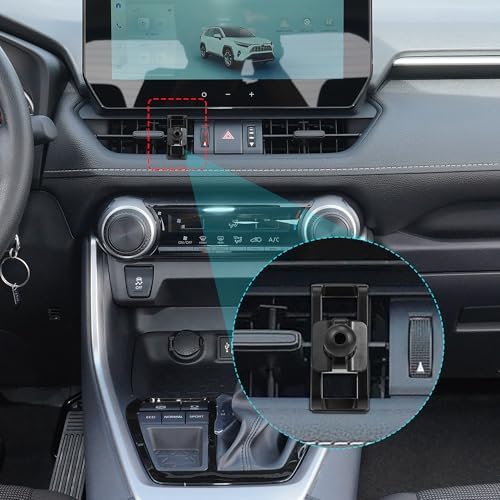 Toyota RAV4 & Highlander Air Vent Phone Holder Mount | Universal Compatibility for 2019-2024 Models | Secure and Adjustable Car Cradle for Safe Navigation & Hands-Free Calling | Easy Tool-Free Installation | Durable Design for Long-Lasting Use