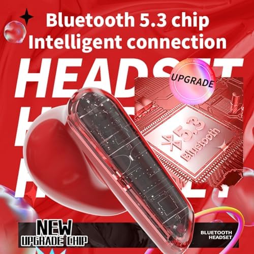 Advanced Green Bluetooth 5.3 In-Ear Earbuds with Noise Cancelling Mic – Ultimate Comfort & Clarity for Workouts and Calls, Stylish Transparent Cover, Long Battery Life, Ergonomic Fit for Enhanced Performance