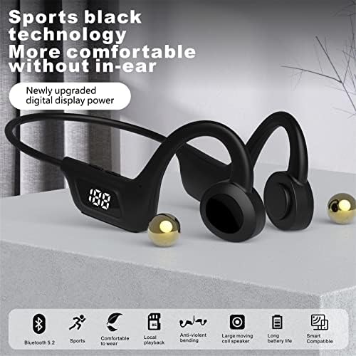 Unleash Your Active Lifestyle with TEDATATA Open Ear Wireless Bluetooth Headphones – Cutting-Edge Waterproof Sport Earbuds Featuring LED Display for Ultimate Safety and Performance in Cycling, Running, Hiking, and Driving – Stay Connected, Stay Aware!