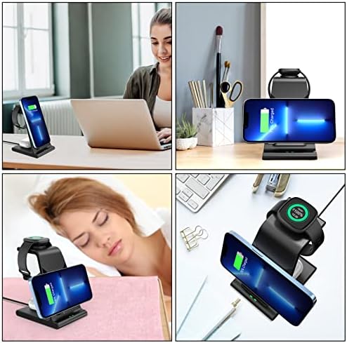 Revolutionary Multi-Device Fast Wireless Charging Hub for Google Pixel Watch 2, Fitbit Versa Series, and More – Ultimate Portable Charger for Pixel 8 Pro, Galaxy S24 Ultra & Pixel Buds Pro – Secure, Compact Design for Effortless Home and Travel Charging Solutions