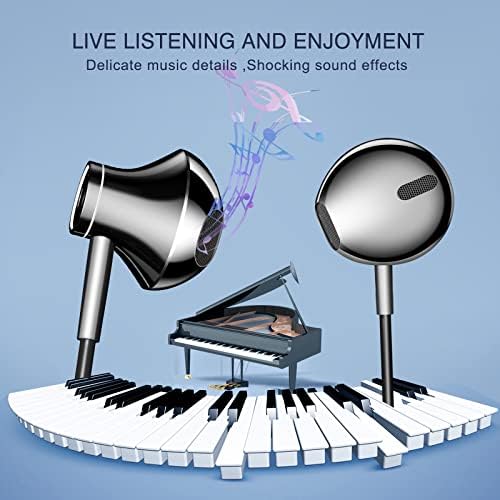 HLY Hi-Fi USB C Earbuds – Premium Wired Headphones with Built-in Microphone, Volume Control, and Magnetic Design for Exceptional Audio – Ideal for Gaming, Music, and Calls Across Google Pixel, i Phone 15 Pro, Samsung, One Plus, i Pad Pro & Mac Book – Experience Superior Sound Quality and Comfort