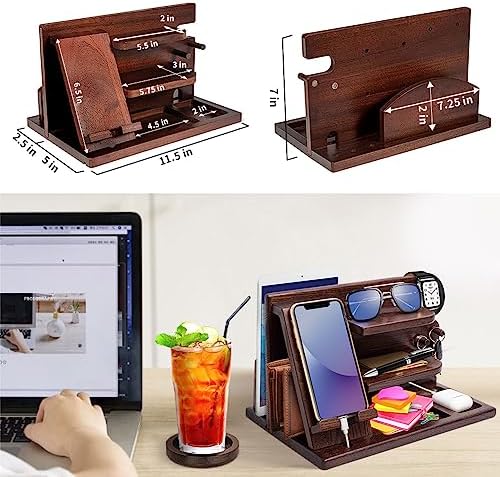 Premium 3-in-1 Wooden Charging Stand for i Phone 16/15/14/13/12 & Apple Watch – Ultimate Nightstand Organizer for Men – Ideal Gift for Dad, Husband, Boyfriend, or Son – Enhanced Speed & Compatibility with Air Pods – Perfect for Father’s Day, Anniversaries & Holidays – Stylish & Functional i Phone Charger Station for All Apple Devices – A Must-Have Tech Accessory for the Modern Man – Elevate Your Gifting with This Unique Natural Wood Design – Effortlessly Charge Your i Phone, Apple Watch, and Air Pods in One Sleek Station – Standby Mode Convenience Meets Aesthetic Appeal – Perfect for Home or Office Use – Impress Your Loved Ones with a Thoughtful and Practical Gift that Combines Style and Utility – The Go-To Choice for Apple Enthusiasts Seeking Quality & Performance in Charging Solutions.
