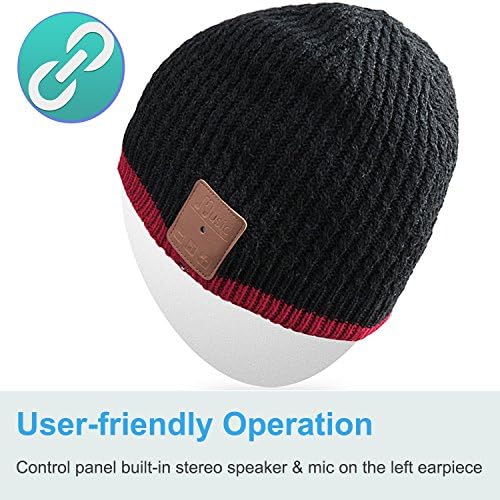 Bluetooth Beanie with Washable Wireless Headphones – Ultimate Outdoor Gear Featuring Bluetooth 5.0 for Crystal Clear Sound and Hands-Free Calls, Perfect for Hiking, Jogging, and Chill Days Outdoors
