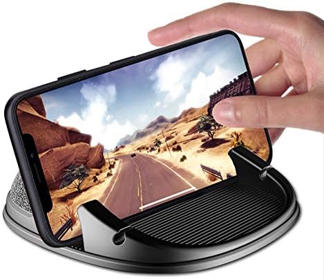 Innovative Hands-Free Car Phone Holder for Dashboard – Anti-Slip Smartphone Mount for i Phone, Samsung, Android & GPS Devices – 360-Degree Rotatable Design for Optimal Viewing Angles – Strong Adhesive Installation for Secure Fit – Compact & Stylish Auto Accessory