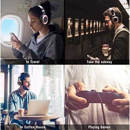 Discover the Ultimate Travel Companion: MONODEAL Lightweight Over-Ear Active Noise Cancelling Headphones with Hi-Fi Deep Bass – Foldable Design, Integrated Microphone, and Airplane Adapter for Unmatched Sound Quality and Comfort on the Go!