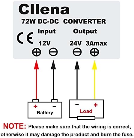 Cllena Advanced Waterproof DC/DC Voltage Boost Converter – Elevate 12 V to 24 V, 10 A, 240 W Power Regulator for Reliable Performance in Any Environment (Input Voltage 10 V-16 V)