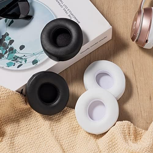 Damex Premium Thickened Replacement Ear Pads for Beats Solo 2/3 Wireless Headphones – Comfortable Red Earpads with Enhanced Sound Isolation and Easy Installation for Ultimate Listening Experience