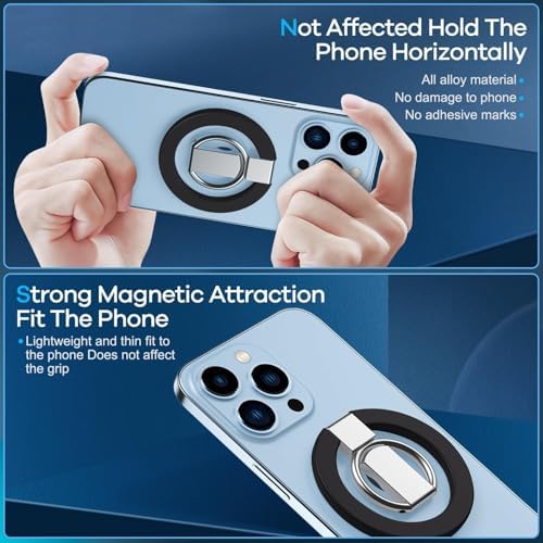 Innovative Purple Foldable Magnetic Finger Loop Kickstand – Ultra-Durable Non-Slip Ring Holder for Smartphones with 360-Degree Rotation, Ergonomic Comfort, and Universal Compatibility for i Phones and More