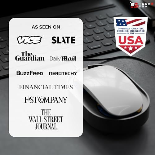 Revolutionize Your Workflow with the TECH8 USA Mouse Mover – Undetectable Jiggler for Laptops & PCs, Plug-and-Play Convenience, Random Movement Patterns, Patented Technology, Fun 3 D Hologram Alien Design, Enhanced Compatibility for Seamless Productivity, Perfect Work from Home Accessory