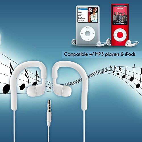 Pyle Home IP7 Waterproof Sport Ear Headphones – Flexible, Comfortable Earbuds for Active Lifestyles – Perfect for Swimming, Running, and Gym Workouts – MP3 & i Pod Compatible with Customizable Fit – Enhanced Sound Quality for Ultimate Performance