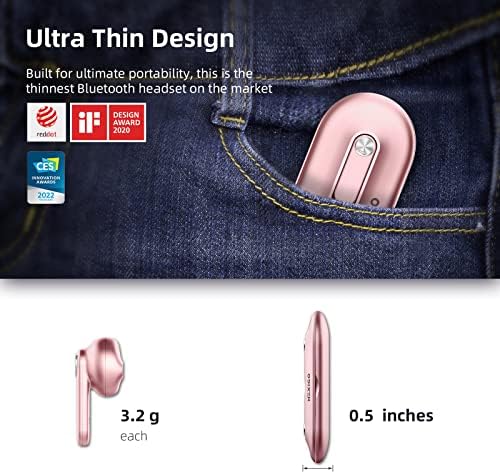 Nexi Go Air T2 Ultra-Thin Wireless Earbuds – Superior Qualcomm QCC3040 Chipset, Bluetooth 5.2 for Instant Connectivity, 4-Mic CVC 8.0 Noise Cancelling for Exceptional Clarity, apt X High-Definition Sound, 28-Hour Playtime with Quick USB-C Charging, IPX5 Waterproof Design for Active Lifestyles – Sleek Black Finish for Ultimate Comfort and Style