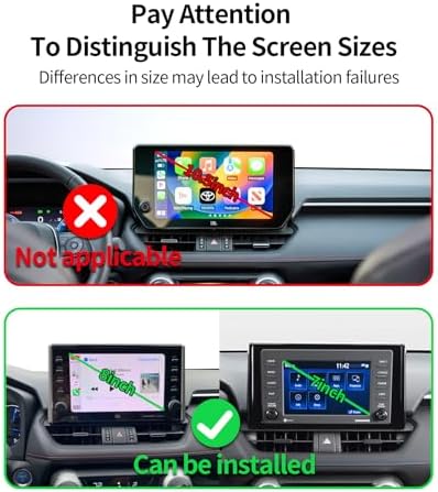 Wireless Charging car Phone Holder for Toyota RAV4/Hybrid 2019-2025 Accessories 7/8 inch Screen Fixed Clip,360° Rotation car Phone Mount Compatible with MagSafe – Enhanced Compatibility and Speed