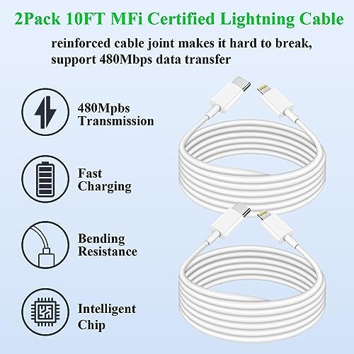 Swift Charge 20 W USB-C Charger for i Phone 15 & i Pad – 6 FT Cable Included – Rapid Power Solution for i Phone 16 Pro Max, i Pad Pro, Mini & Air – Lightweight, Durable, and Versatile Charging Block for All Your Devices – Say Goodbye to Long Wait Times with Enhanced Compatibility and Safety Features