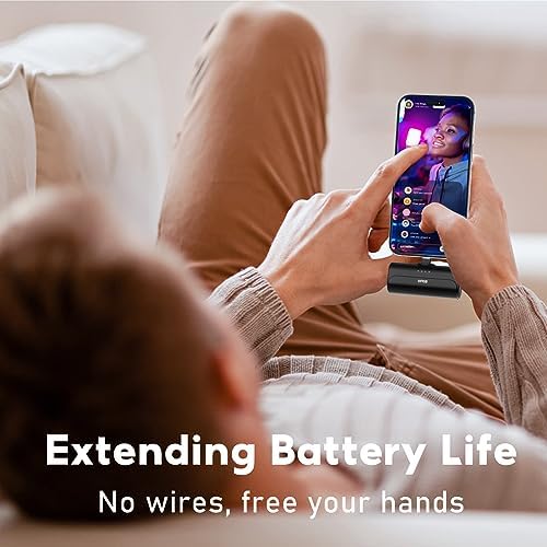 Compact 5000 m Ah Portable Phone Charger for i Phone – 2-Pack MFi Certified Power Bank with Built-in Cable for Rapid Charging – Lightweight, Travel-Ready External Battery for i Phone 14/13/12/11/XR/X/SE/8/7/6 Pro Max – Ultimate Convenience and Dependability