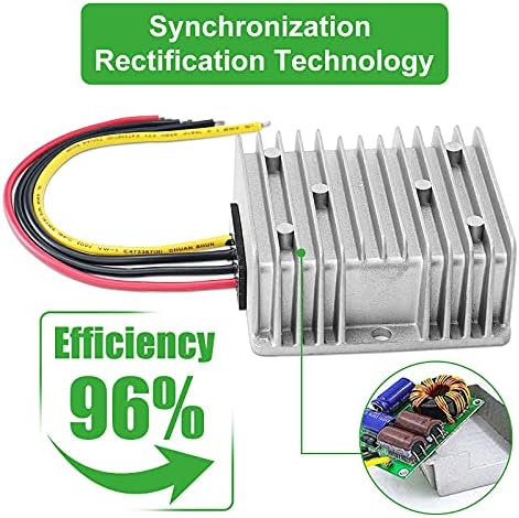 High-Efficiency 30 A Waterproof DC 24 V to 12 V Power Converter – 360 W Buck Supply for Golf Carts & Club Cars with Superior Compatibility and Streamlined Performance Solutions