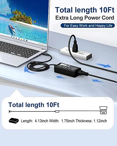 65 W AC Adapter Replacement for Dell Laptops – Versatile Charger for Inspiron 11-17 and Latitude Series – Enhanced 4.5 mm & 7.4 mm Connector Compatibility – Fast Charging for 3000, 5000, 7000 Series – Reliable Power Supply with 60-Day Return Policy – Ideal for Inspiron 15 3000, 5000, 7000 Models – Compatible with Vostro and Latitude Chargers – Sleek Design for Efficient Space Management – Perfect Replacement for Lost or Damaged Chargers – Elevate Your Dell Laptop Experience with Efficient Energy Management and Seamless Connectivity – A Must-Have Accessory for Professionals and Students Alike – Stay Powered Anywhere with Universal Input (100-240 V) – Includes Converter Cable for Maximum Flexibility – Built for Durability and Longevity – Experience Optimal Performance with Your Dell Devices – Get the Power You Need with This Essential Laptop Accessory.